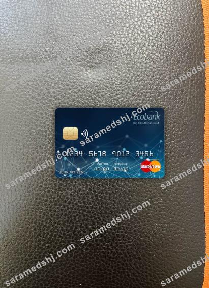 Central African Republic Ecobank  bank mastercard photolook front